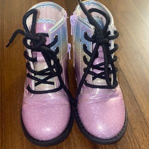 Children’s place glitter combat boot